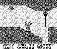 une photo d'Ã©cran de Les Schtroumpfs sur Nintendo Game Boy